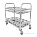 Steel Hot Pot Trolley Stainless Steel Kettle Cart Supplier